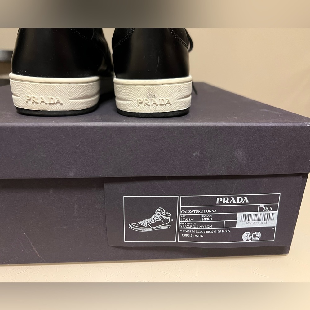 PRADA High-Top Sneakers SIZE 36.5 - Picture 8 of 12